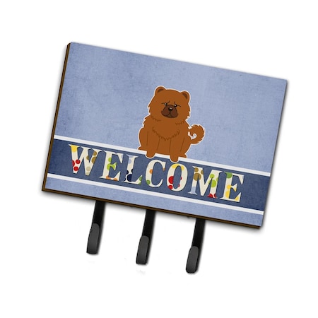 Carolines Treasures Chow Chow Red Welcome Leash or Key Holder BB5723TH68